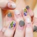 Dokpav 2 Boxes Dried Flowers for Nail Art - 24PC Green Leaves & Real Flower Set with Curved Tweezers | 3D Nail Art Accessories for Stunning Nail Decor - Buy Online on SooperMarket.com