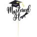 Arthsdite 1Pc Mastered It Cake Topper College Grad Class of 2024 Congratulations MBA Graduation Party Decorations Supplies - Black Glitter Black Mastered It Cake Topper - Buy Online on SooperMarket.com