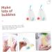 Healeved 4 Pcs Foaming Net Bubble Soap Cleaning Soap Face Cleansing Foam Maker Bar Soap Bag or White - Buy Online on SooperMarket.com