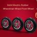 Wheelchair Front Wheel Solid Wheelchair Front Wheels Professional Wheelchair Wheel Replacement Rubber Wheelchair Tyre Used for Rollators Walk 1 Pair - Buy Online on SooperMarket.com
