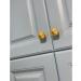 Cupboard Handles Copper Knobs 2PCS Solid Kitchen Cabinet Drawer Knobs Modern Furniture Pulls Cupboard Pull Handle Hardware Gold Wardrobe Door Handles Single Hole with 16mm Screws 33mm/1.3in 33mm/1.3in Gold - Buy Online on SooperMarket.com