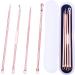 4PCS/SET Blackhead Removal Tool Pimple Cleansing Tool Kit Stainless Steel Acne Pimple Extractor Acne Remover Tool With Box(Rose Gold) pimple extractor - Buy Online on SooperMarket.com