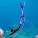 SACBOLA Dry Snorkel- Top Stop Valve, Silicone Mouthpiece for Snorkeling, Free Diving, Swimming - Blue/Clear - Buy Online on SooperMarket.com