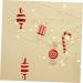 Zerodeko 1pc Christmas Candy Decoration christmas tree Cosmetics candy decorate Xmas Adornment outdoor christmas decorations decor Ornament pendant pvc set red Christmas household Red 15X6X6CM - Buy Online on SooperMarket.com