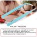 Stainless Steel Nail Art Tweezers Anti Static Straight Curved Head Accurate Manicure Picking Rhinestone Metal Accessory Pick Up Durable and Exquisite (Blue) - Buy Online on SooperMarket.com