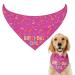 NPQ Pink Dog Birthday Bandana Adjustable Pet Birthday Bandana for Samll Dog Cat Pig Ect Your Pet's Special Day for Small Pets Birthday Party Supplies
