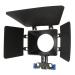 Fotga ABS Plastic Basis Matte Box with 15mm Rail Rod Clamp Sunshade for Beginners Rail Rod Rig System Camera Cage Canon 5D 6D 7D Mark II III IV Fuijifilm X-A3 X-T10 X-pro 2 Panasonic GH3 GH4 GH5 etc