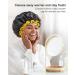 Mikimini Black Shower Hoods for Women Men & Girls - 2 Pack Waterproof Reusable Double-Fold Shower Hats with Soft PEVA Lining - Comfortable Medium Size Black & Yellow - Buy Online on SooperMarket.com