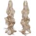 Silk-co 24inch Claw on Ponytail Hair Extensions Dark Blond&Bleach Blond Wavy Curly Hairpiece Pony Tail Wrap around Bonding 24inch (Pack of 1) Dark Blond&Bleach Blond - Buy Online on SooperMarket.com