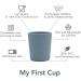 Soft Blush 6 Oz My First Cup | 100% Food-Grade Silicone | Easy Grip Handles | Non-Slip & Soft | Dishwasher Friendly - Buy Online on SooperMarket.com
