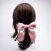 8-Piece Set Big Satin Ribbon French Barrettes for Women - Large, Soft, Silky Hair Bow Clips - Buy Online on SooperMarket.com