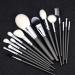 15 Strands White Wool Makeup Brush Set | Copper Tubes | Professional Animal Hair Brushes for Artists - Buy Online on SooperMarket.com