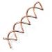 eBoot Spiral Hair Pin Spin Clip 20 Pack (Rose Gold) - DIY Hair Styling Bun Stick - Spiral Hair Clip Spin for Easy Hairstyles - Buy Online on SooperMarket.com