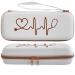 Stethoscope Case for Nurses for 3M Littmann/MDF/Omron Stethoscopes - Extra Room for Medical Bandage Scissors EMT Trauma Shears and LED Penlight (White Rosegold) A_White Rosegold