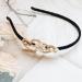 Butterfly Heart Headband 1920s Vintage Flower Cross Hair Hoop Crystal Pearl Velvet Band Headpiece Accessories for Women Girls (Gold Heart) - Buy Online on SooperMarket.com