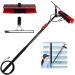Window Cleaning Pole photovoltaic cleaner Window Cleaning Water-fed Pole Outdoor Window Cleaning Pole Window Cleaning Telescopic Pole Water Fed Brush Squeegee for Cleaner Outdoor Window 35cm Brush Head 8M/27FT