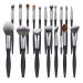 16 Sexy Small Waist Black Makeup Brush Set 22cm 22cm D