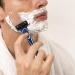 Men's 5-Blade Razor with Dual Lubrication, Precision Trimmer & 4 Cartridge Refills - Blue - Buy Online on SooperMarket.com