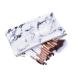 Baluue 12pcs Powder Marble Bristles Nylon Kit Brush Handle Makeup Cosmetics Synthetic