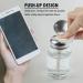 LNQ LUNIQI Glass Pump Dispenser 1 Piece Empty Nail Polish Remover Bottle 80 ml Nail Polish Remover Pump Bottle Push Down Pump Dispenser with Stainless Steel Cap Transparent - Buy Online on SooperMarket.com