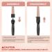 DAN Technology 5 in 1 Curling Iron Set - Dual Voltage Hair Curler with 5 Ceramic Barrels 2 Heat Settings & Heat Protective Glove - Adjustable Temperature Rose Gold - Buy Online on SooperMarket.com