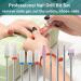 Fiezkaa 10Pcs Ceramic Nail Drill Bits Set - Professional Efile Bits for Acrylic Gel Nails - Cuticle Remover Diamond Bits for Manicure Pedicure - Buy Online on SooperMarket.com