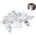 Didiseaon Clip Combs Teasing Comb Crystals Decor Straight Teeth Comb Leaf Comb Bridal Clip French Clips Wedding Headdress Rhinestones Bride - Buy Online on SooperMarket.com