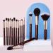 Jessup 15 Pcs Professional Makeup Brush Set - Synthetic Hair & Wooden Handle for Face Eye Foundation Powder & Eyeliner - International Shipping Available - Buy Online on SooperMarket.com