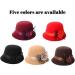 Glamorstar Vintage Felt Cloche Hat - Winter Floral Fedora Bucket Hat in Black - Buy Online on SooperMarket.com