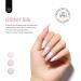 Beetles Pearl Mermaid Gel Nail Polish Set - 6 Shimmer Colors for Salon & Home Manicure | White Pink Blue Glitter Shell Swirl Thread Effect | Soak Off UV LED Gel - Buy Online on SooperMarket.com
