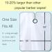Professional Barber Cape with Adjustable Metal Clip - 55 x 63 inches (White) | Iusmnur Hair Salon Cape for Stylists - Buy Online on SooperMarket.com