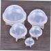STOBOK 6 Pcs Epoxy Mold Stencils for Crafts Resin Baking Silicone Mold Soap Mold Ornaments Candy Whitex3pcs 4CMx3pcs - Buy Online on SooperMarket.com