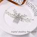 Unicra Bride Silver Wedding Hair Comb | Sparkly Crystal Rhinestone Bridal Hair Accessory - Buy Online on SooperMarket.com