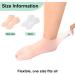 Moisturizing Silicone Socks for Women - 2 Pairs of Anti-Slip Pedicure Socks for Dry Cracked Feet - Soft & Hydrating Skin Color - Buy Online on SooperMarket.com
