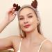 3 Pieces Face Headband and Wrist Straps Set for Washing Face Spa Cute Antler Makeup Headbands Soft Elastic Facial Care hairband Fluffy Headband Wristbands for Women Girls Shower Sports Makeup Bath One Size Coffee - Buy Online on SooperMarket.com