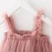 PythJooh Baby Girl Tulle Dress with Butterfly Wings Tutu | Sleeveless Princess Dress for Toddlers | Daisy Stars Sundress for 0-4 Years | 2-3 Years, Dusty Pink - Buy Online on SooperMarket.com
