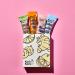 Karl Karlo Fruchttriegel Tasting Package Lemon Ginger Orange and Haselnut - 4 x 35g |Vegan sweets based on date |Vegan snack without additives gluten -free and nutri score a ginger lemon orange hazelnut 4 pieces (1 Pack)