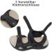 Outpro Women's Hiking Sandals - Comfortable Waterproof Sports Sandals with Foot Vault Support - Size 38 EU - Pure Black - Buy Online on SooperMarket.com