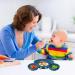 Vicloon Baby Suction Plate - Silicone Toddler Plate for Self Feeding Training - Non Slip Divided Plate for Highchairs - Dark Blue - Buy Online on SooperMarket.com