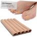 Healeved Gel Toe Separator & Thumb Protector Set - Elastic Wrap Bandages for Toe and Finger Support - Ribbed Sleeve Design - Flesh Color - 2pcs - Buy Online on SooperMarket.com