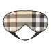 SSIMOO Gray Plaid Lines Soft Sleep Eye Mask Female Breathable Eye Patch Perfect for Travel and Relaxation Black