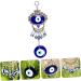 ABOOFAN 3pcs Blue Pendant Keychain Accessories Blue Eye Amulet Ornament Hanging Pendant Charm Devil Eye Rear - Buy Online on SooperMarket.com