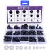 BESTCYC 1box(154pcs) 6/7/8/9/10/12/14/16/18/20/22/24mm Black Solid Plastic Safety Eyes Craft Safety Eyes DIY Eyes with Washers for Teddy Bear Doll Plush Animal Puppet Crafts 1Style