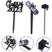 KOMBIUDA 30pcs 2023 graduation cake insert grad cake toppers graduation cupcake toppers graduation cake picks 2023 graduation party supplies cat cupcake toppers plastic paper cup graduate 7.6X4CM Black - Buy Online on SooperMarket.com