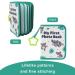 Baby Photo Albums | Soft Fabric Remembrance Book for Newborns | Record 17 Photos 4x6 Inches | Perfect Infant Keepsake - Buy Online on SooperMarket.com