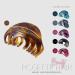 Large Chic Styling Hair Claw Clip - Organic Glass Hair Clamp for Women and Girls - Hair Barrette for Thick Hair Amber - Buy Online on SooperMarket.com