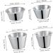 MAGICLULU 4pcs Stainless Steel Sauce Cup Salad Dressing Cruet Reusable Sauce Cups Stainless Steel Container Small Condiment Cups Stainless Steel Sauce Jug Sauce Bowl Pot Tomato Measuring Cup - Buy Online on SooperMarket.com