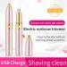 USB Rechargeable Eyebrow Trimmer & Pencil Hair Remover - Precision Shaper for Facial & Labial Grooming - Buy Online on SooperMarket.com