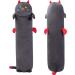 51in Long Black Cat Plush Pillow - Soft Stuffed Animal Squishy Pillow for Kids - Buy Online on SooperMarket.com