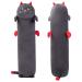 Mewaii 51in Long Cat Plush Pillows Stuffed Animals Squishy Pillows - Plushie Cute Kitty Sleeping Hugging Plush Pillow Soft Toys for Kids(Black) 51in/130cm Black Cat